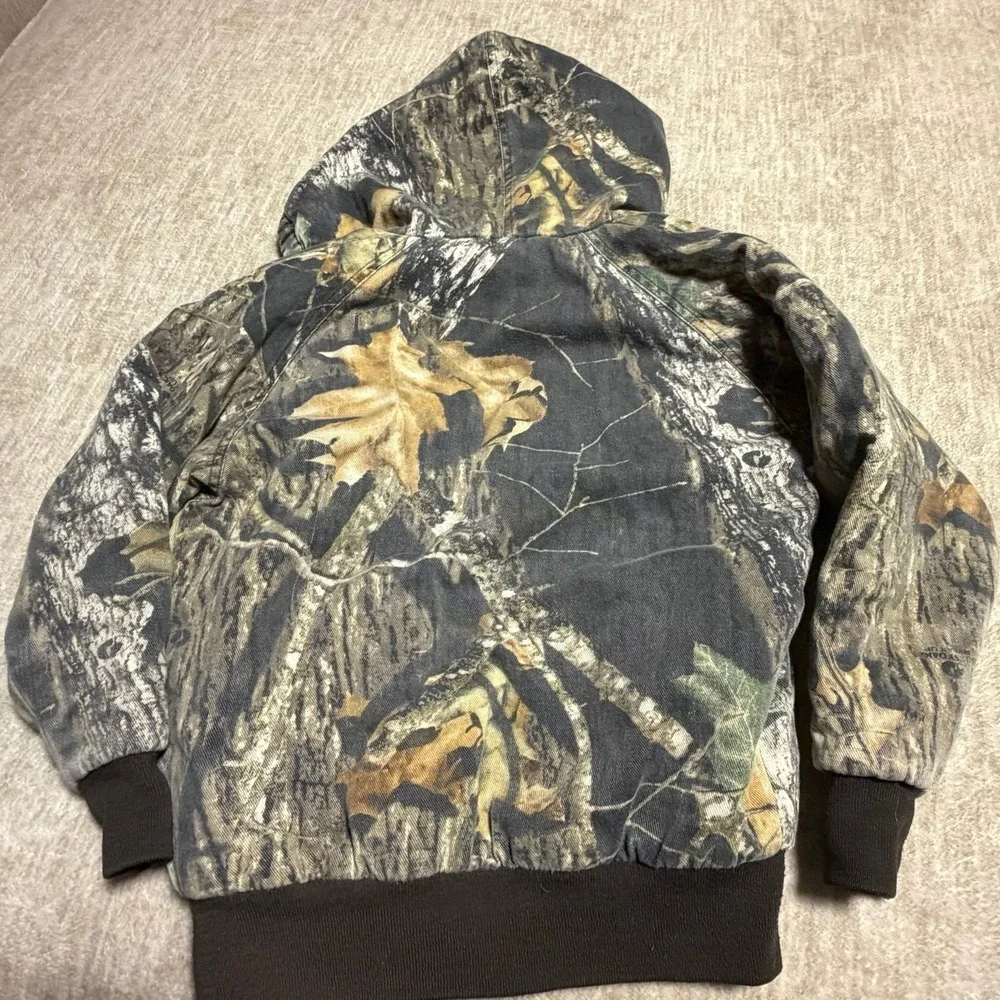 Cabela's‎ For Kids Mossy Oak Camo Hooded Jacket Coat Youth Small 6/6X
